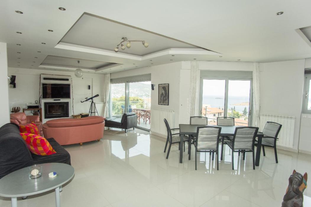 Seaview Pool Villa Near Beach And Athens Airport Pórto Ráfti Zewnętrze zdjęcie