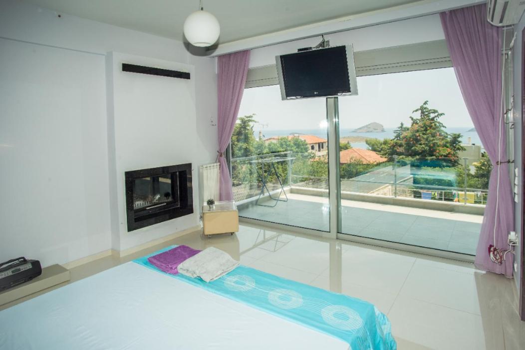 Seaview Pool Villa Near Beach And Athens Airport Pórto Ráfti Zewnętrze zdjęcie